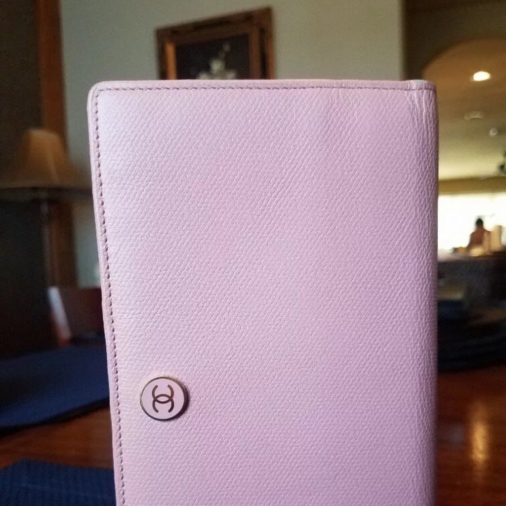 Chanel Wallet Purse Long Wallet Coco Button Pink - Picture 2 of 14